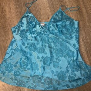 ⭐ Secret Treasures Teal Floral‎ Chemise⭐